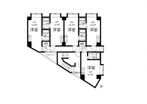 サンハウス箕面 間取り