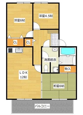 ボヌールB棟 間取り