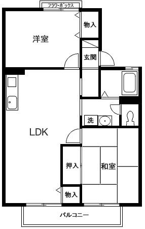 クレセント石橋 間取り