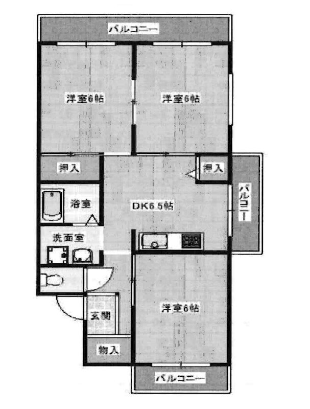 マンション雅Ⅱ 間取り