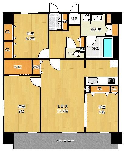 大阪府大阪市東淀川区東中島１丁目 間取り