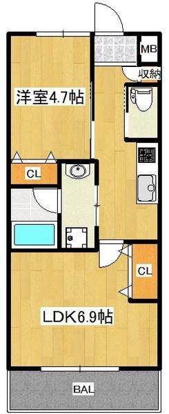 スプランディッド新大阪Ⅲ 間取り