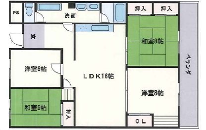 大阪府箕面市小野原東６丁目 間取り
