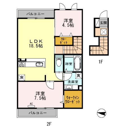 大阪府箕面市半町２丁目 間取り