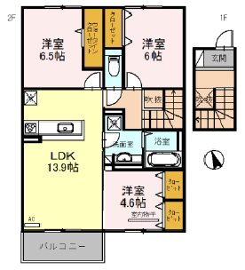 大阪府箕面市新稲５丁目 間取り