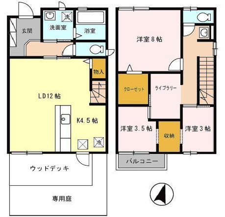 大阪府箕面市半町２丁目 間取り