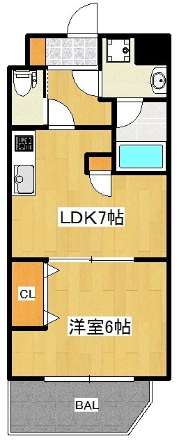スプランディッド新大阪Ⅲ 間取り