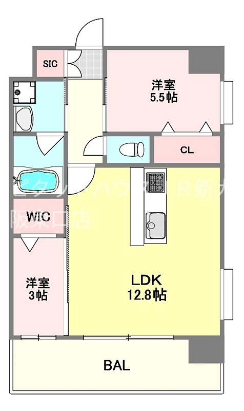 大阪府大阪市東淀川区西淡路１丁目 間取り