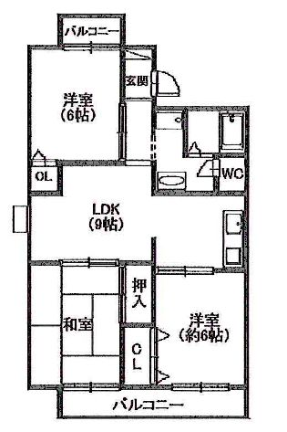 大阪府箕面市粟生間谷西７丁目 間取り