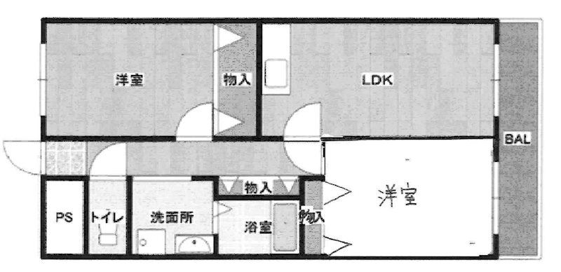 大阪府箕面市牧落３丁目 間取り