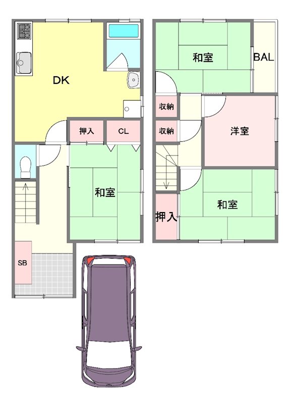 大阪府箕面市箕面７丁目 間取り