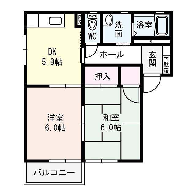 大阪府箕面市萱野５丁目 間取り