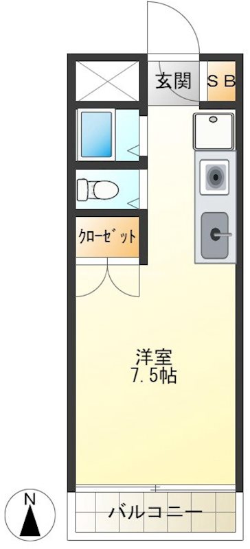 プチメゾン 103号室 間取り