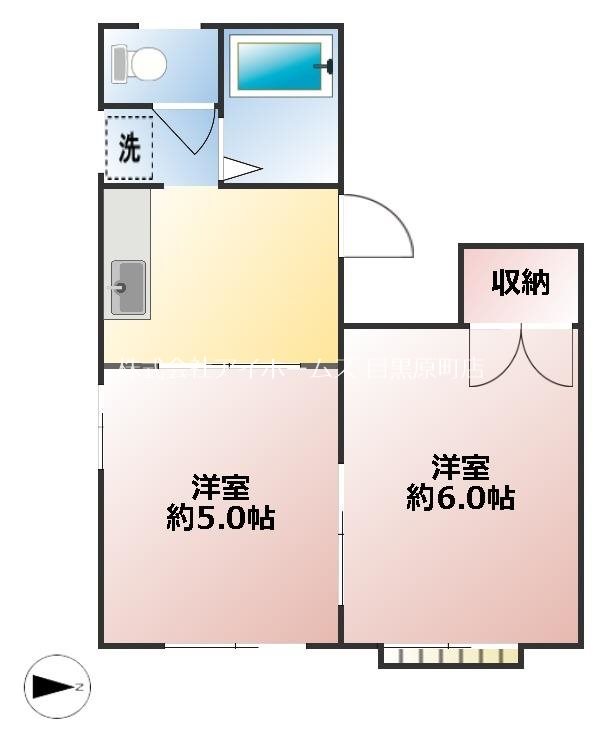 ヤマトハイツ 202号室 間取り