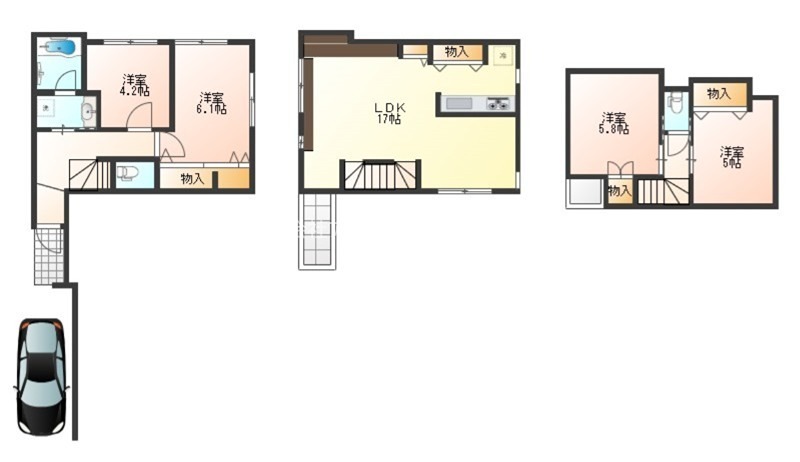 原町１丁目貸家 間取り