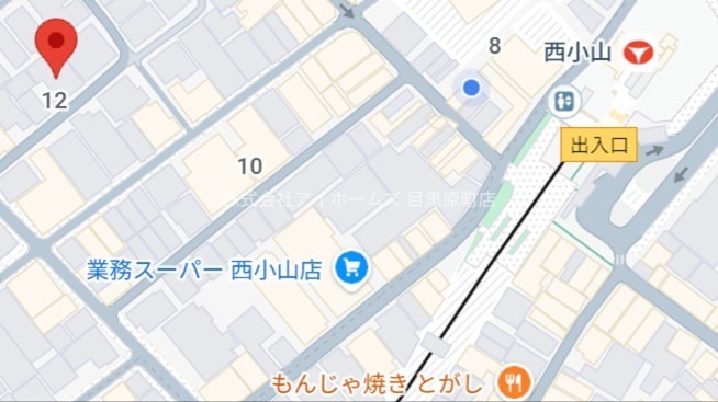 原町１丁目貸家 地図（共通）