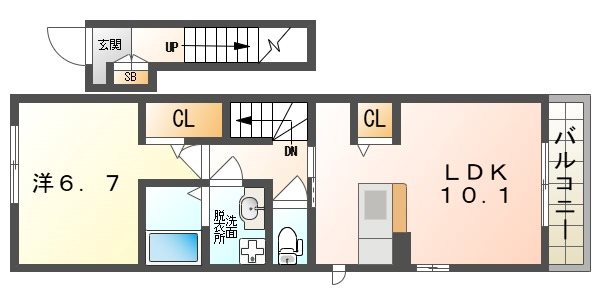 エスポワールドミール 間取り