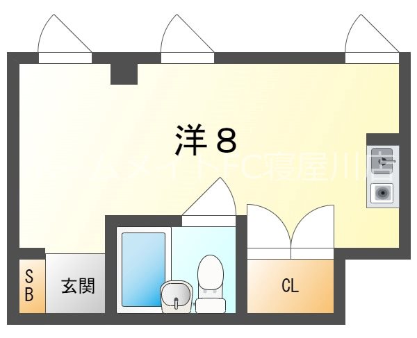 大和ヒューマンハイツ点野A 間取り