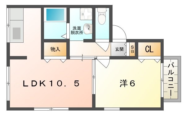 大阪府四條畷市砂２丁目 間取り