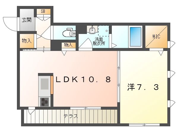 シャーメゾン彩Ⅲ号館 間取り