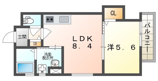 クリエオーレ寺方元町 間取り