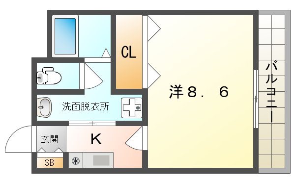 フィオーレ滝井 間取り
