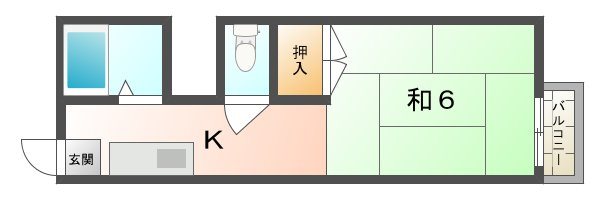 橋中ハイツ 間取り