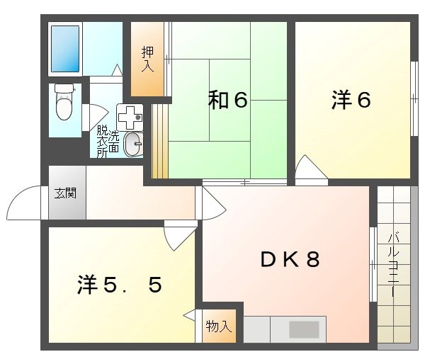 アヴニール1番館・2番館 間取り