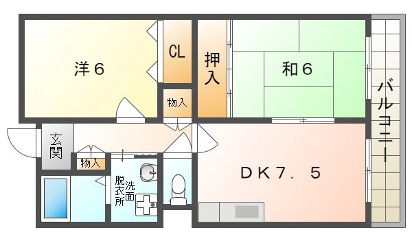 アドラブール古川橋 間取り