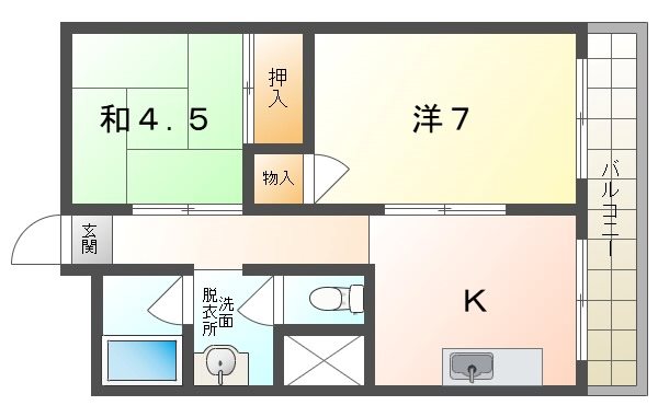 グロース寝屋川Ⅰ 間取り