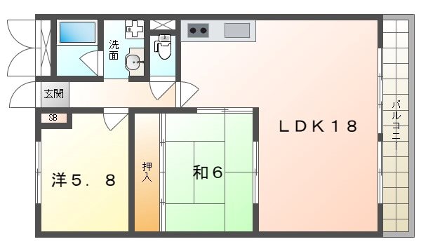 バーンフリート寝屋川 間取り