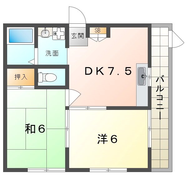 山北コーポ 間取り