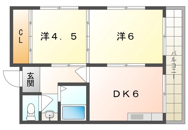 第3シャルマン四條畷  間取り
