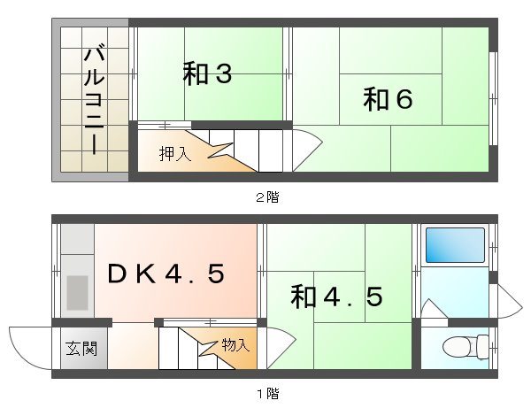 酒井貸家 間取り