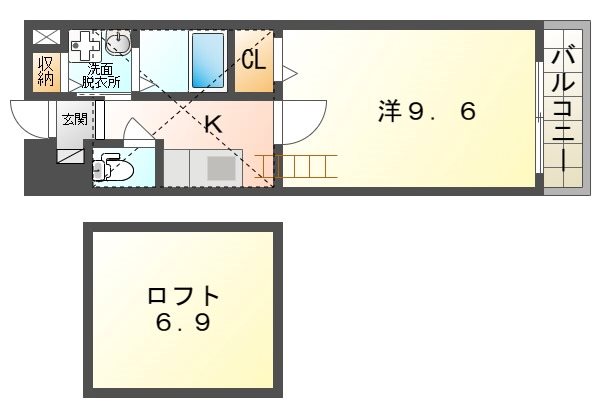 セイバリースクエアA棟  間取り