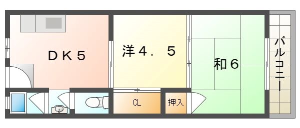 香里園ハイツ  間取り
