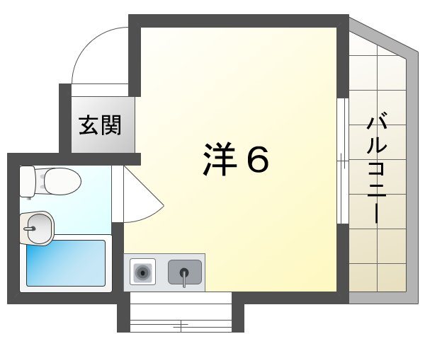 サニーハイツ萱島 間取り