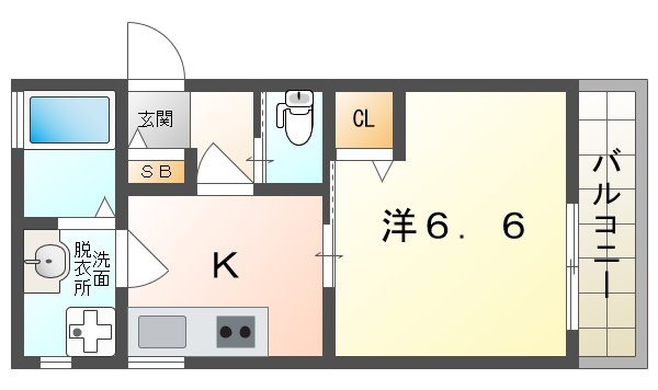 カーサヴィータ門真市栄町 間取り