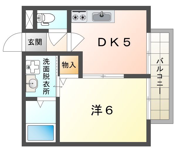 飯盛ハイツ 間取り