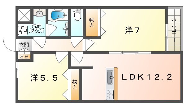 Paston・Coco 間取り