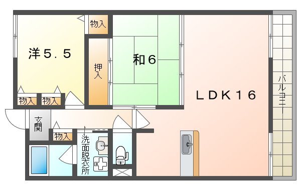 ベルデュール四條畷 間取り