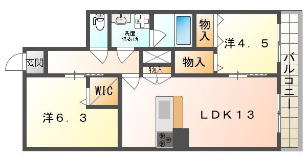 シャーメゾン寝屋川中央 間取り
