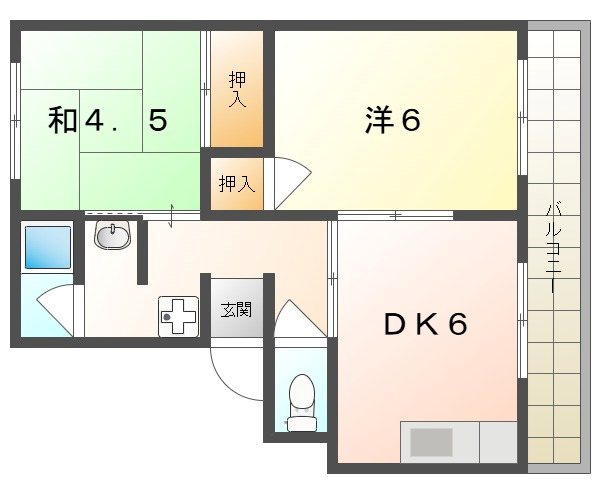 ＫＮハイツ 間取り