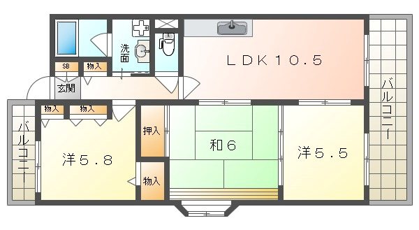 ラポール忍ヶ丘 間取り