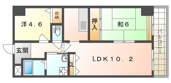 サンマンション南野  間取り