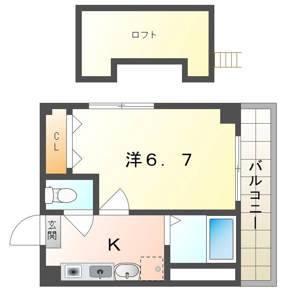 メゾン太子橋 間取り