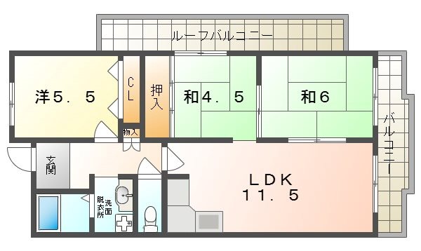 サンマンション南野  間取り