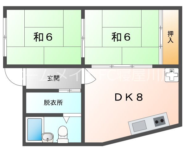 田井町マンション  間取り