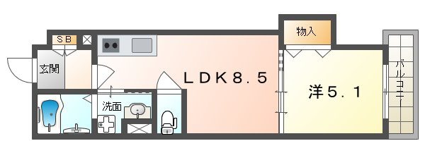 クリエオーレ中野 間取り
