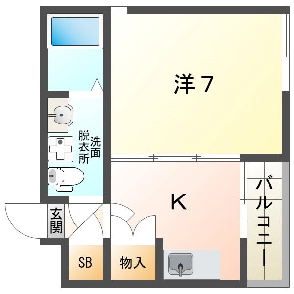グランカレB棟 間取り